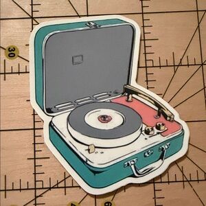 💜13/$13 +Bundle Sticker Sale | Vinyl Record Player Waterproof Sticker